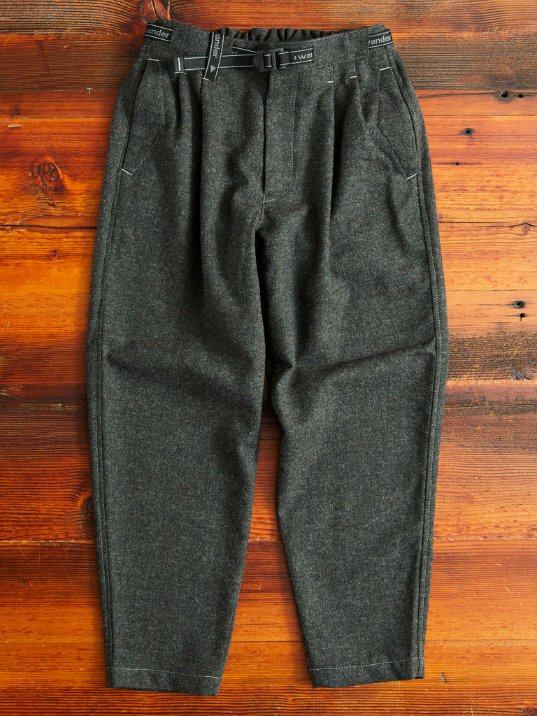 COMME des GARCONS HOMME DEUX Wool Tapered Pants (Trousers) Grey S | PLAYFUL