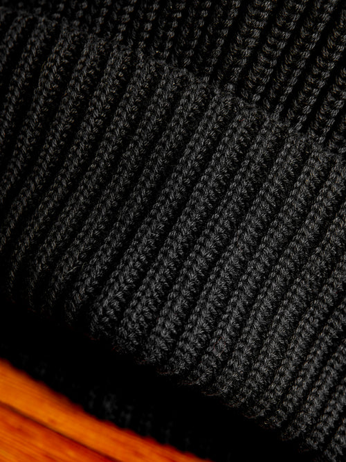 Cotton Watch Cap in Black
