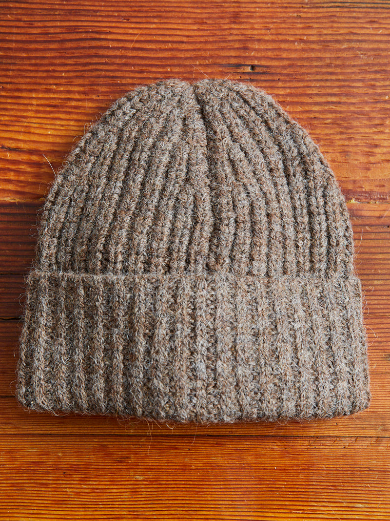 Alpaca Watch Cap in Oak