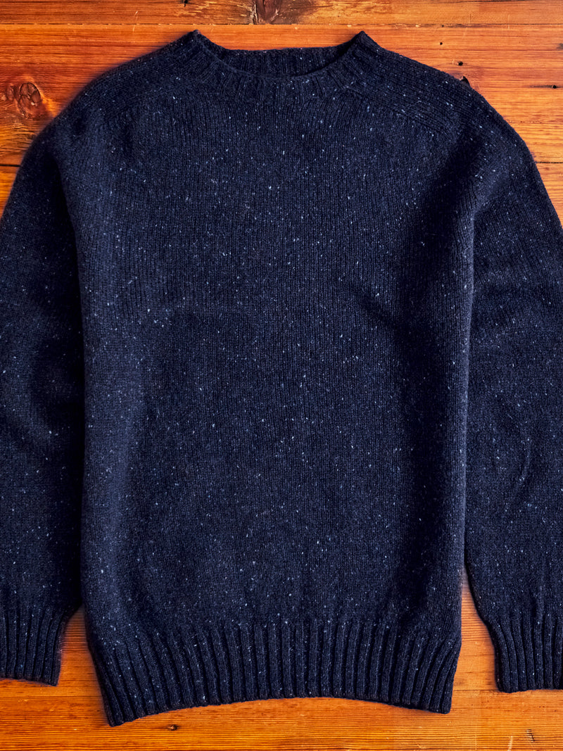 "Terry" Wool Sweater in Navy