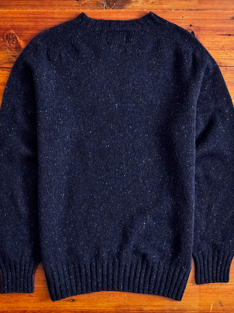 "Terry" Wool Sweater in Navy