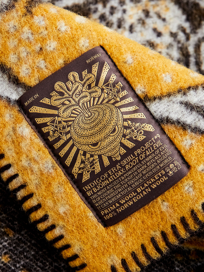 "Root of All Evil" Norwegian Wool Blanket