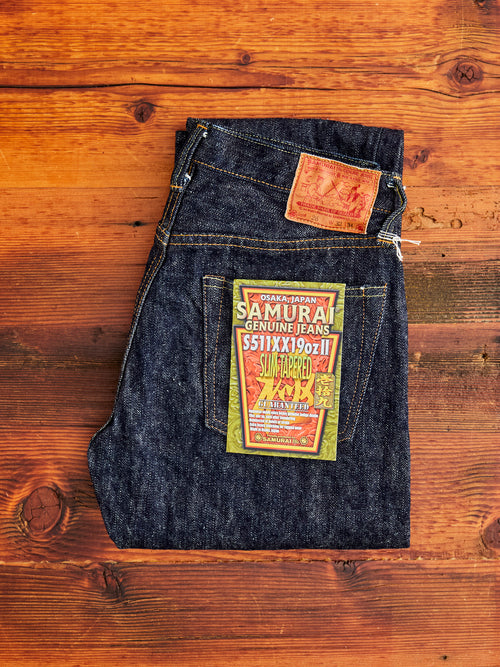 S511XX19ozII "Kiwami II" 19oz Selvedge Denim - Slim Tapered Fit