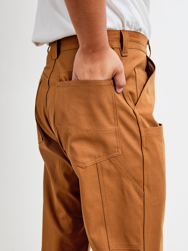 W Sprayer 5 Pants in Brown Duck Canvas