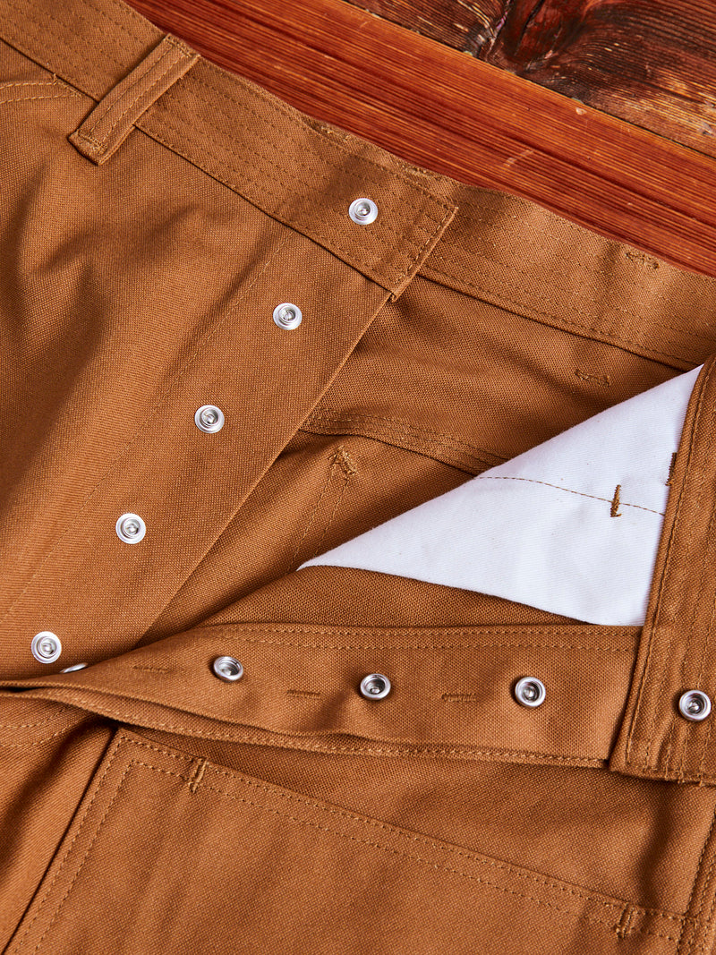 W Sprayer 5 Pants in Brown Duck Canvas