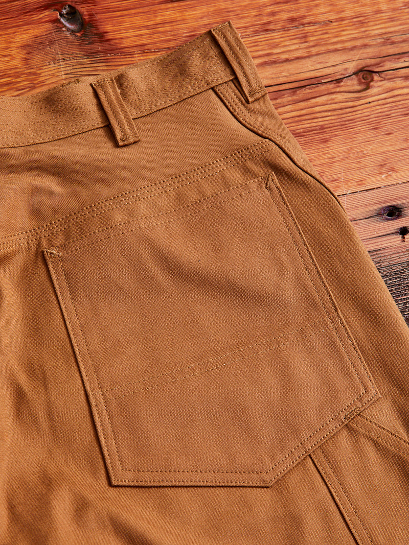 W Sprayer 5 Pants in Brown Duck Canvas