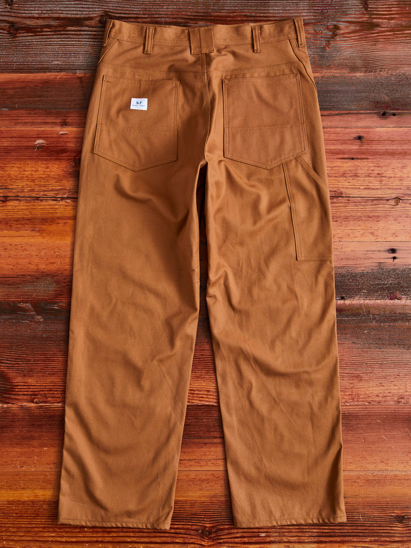 W Sprayer 5 Pants in Brown Duck Canvas