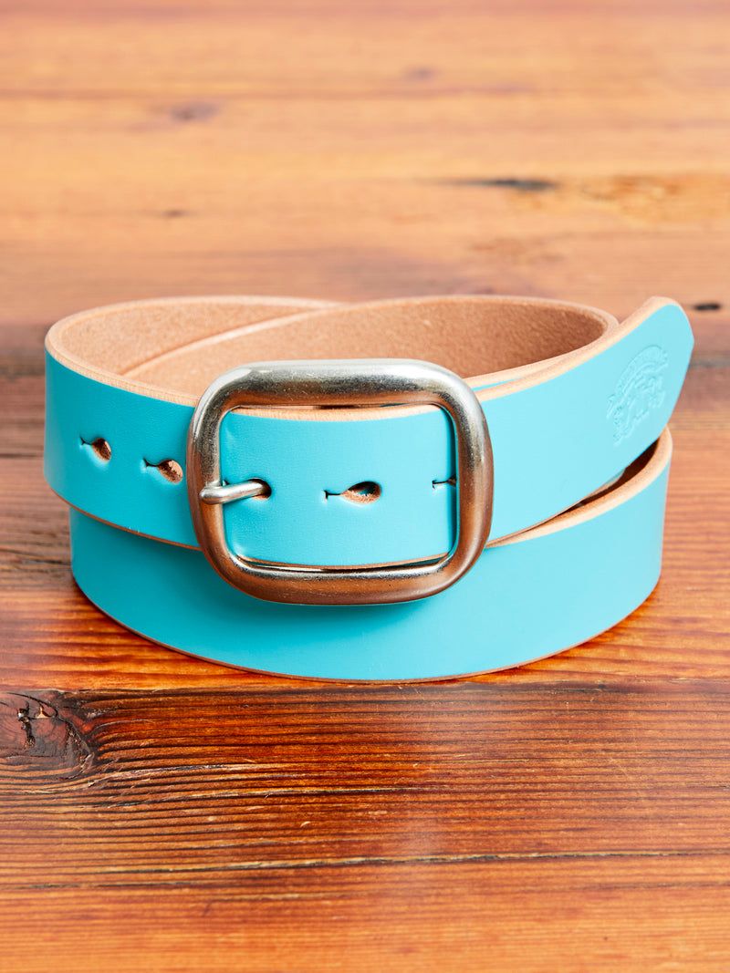 B-87 Leather Belt in Emerald