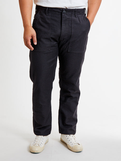 Slim Fatigue Pants in Black