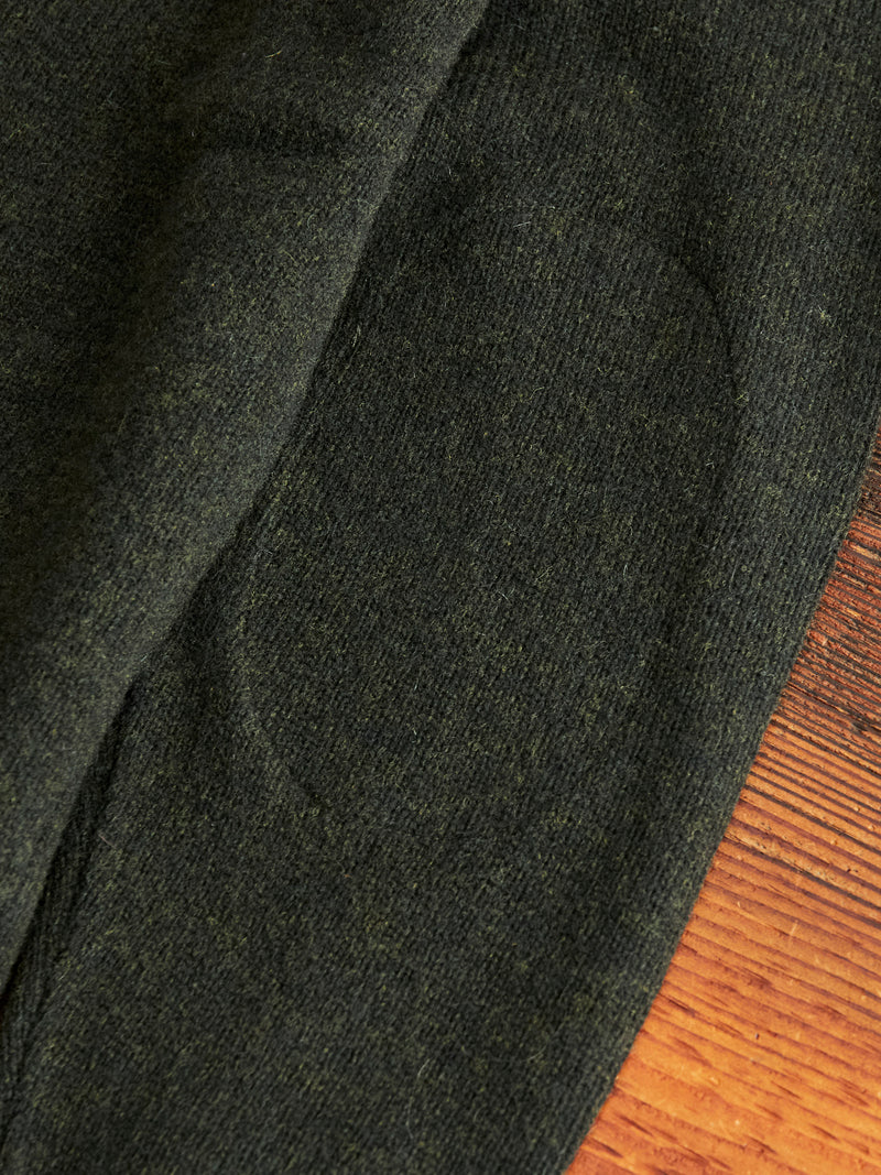 Elbow Patch 7G Cardigan in Olive