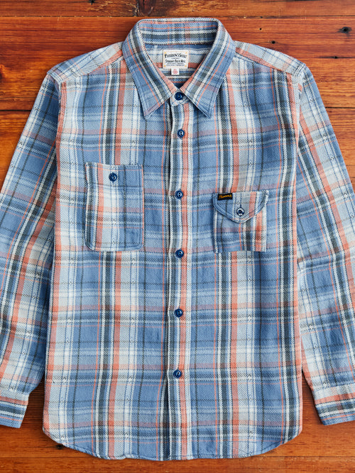 750WS Heavy Flannel Shirt in Blue