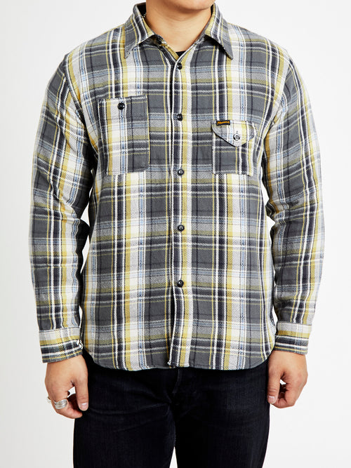 750WS Heavy Flannel Shirt in Grey