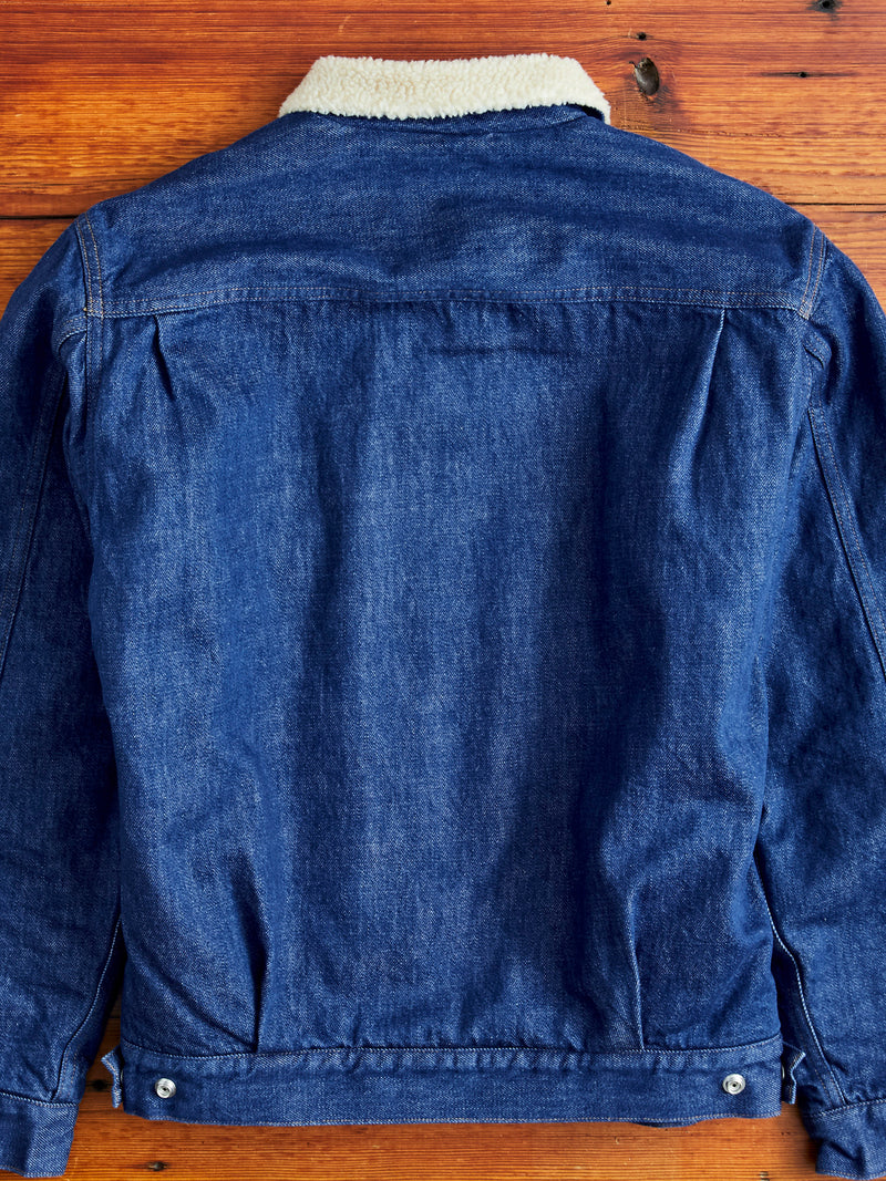 12oz Denim Boa Type 2 Jacket in Indigo