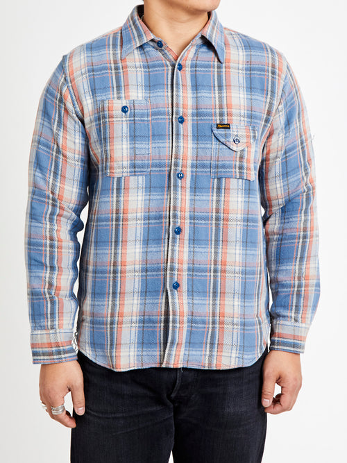 750WS Heavy Flannel Shirt in Blue