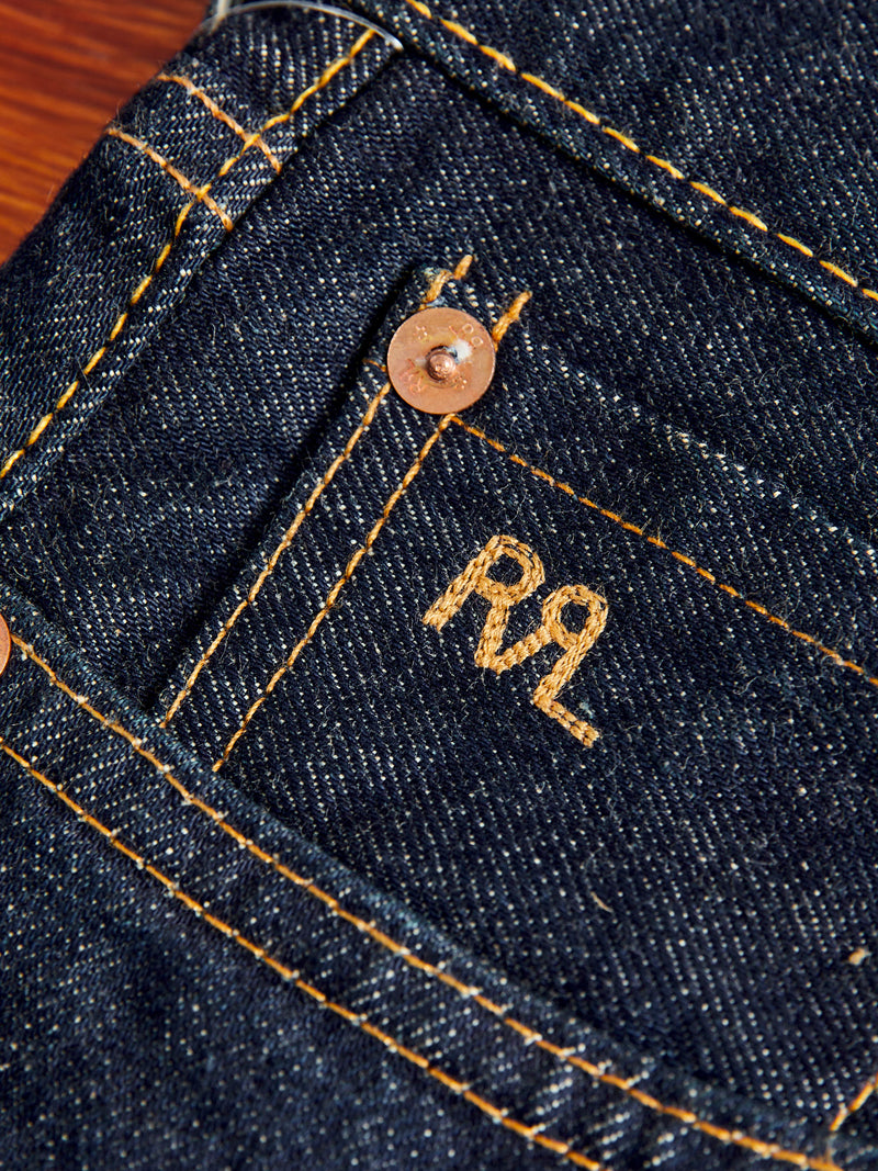 15oz Rinsed Selvedge Denim - Straight Fit