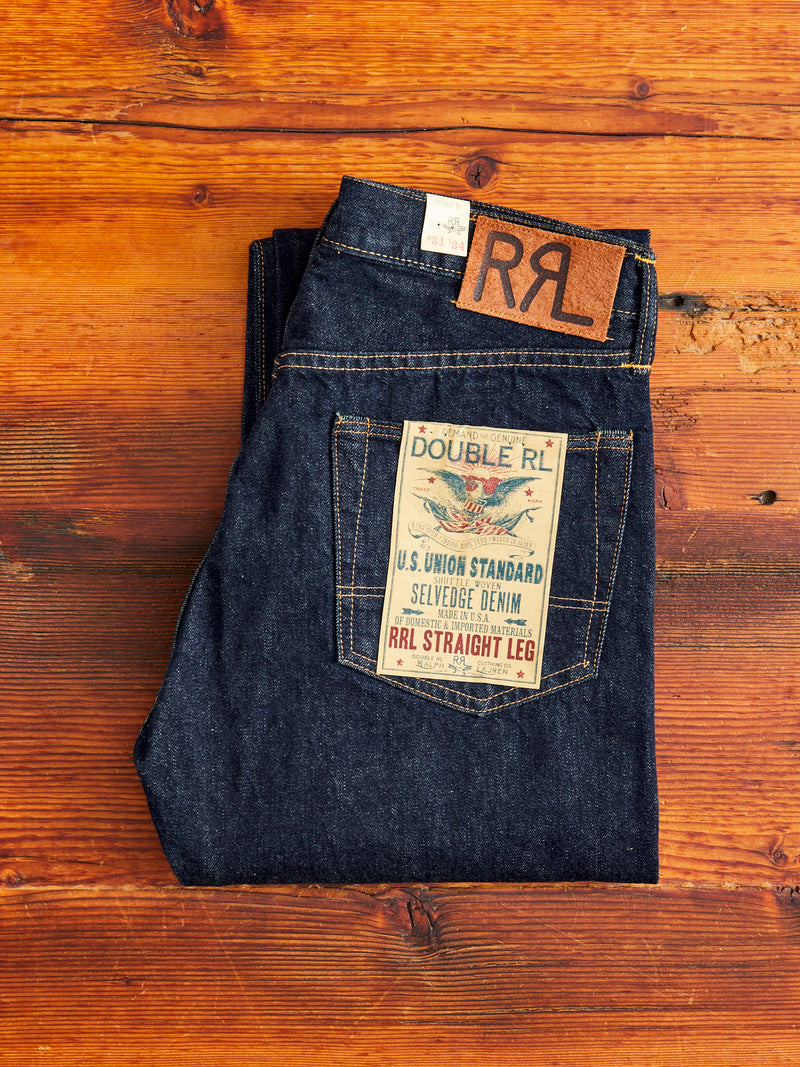 15oz Rinsed Selvedge Denim - Straight Fit