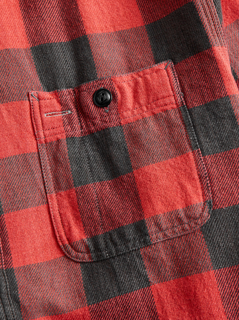 Buffalo Check Work Shirt in Red