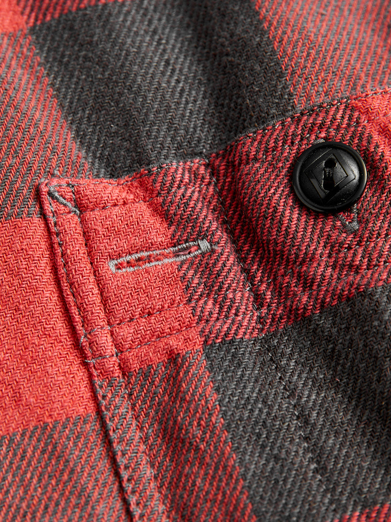 Buffalo Check Work Shirt in Red