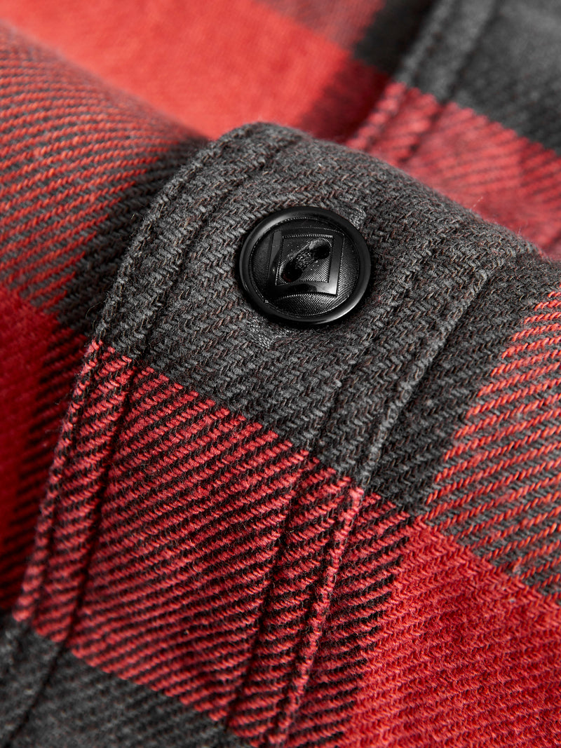 Buffalo Check Work Shirt in Red