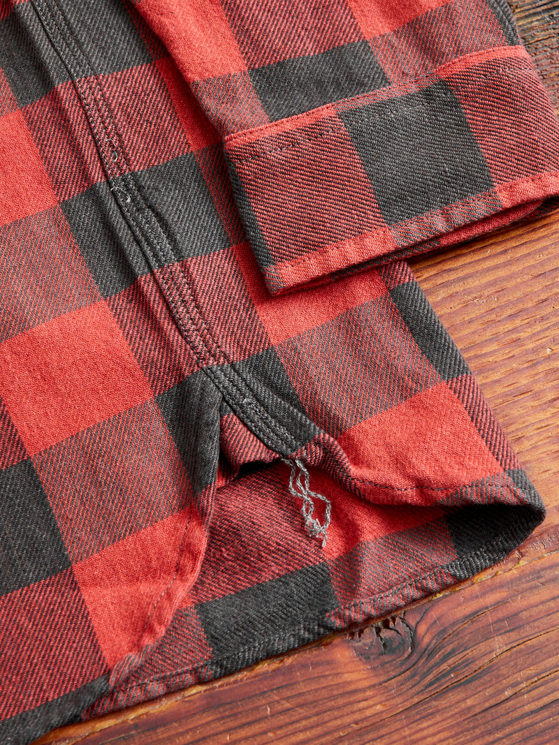 Buffalo Check Work Shirt in Red