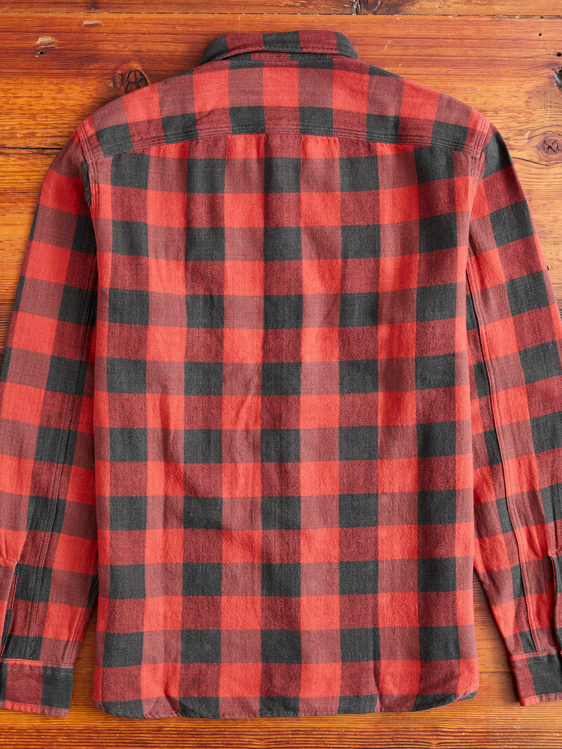 Buffalo Check Work Shirt in Red