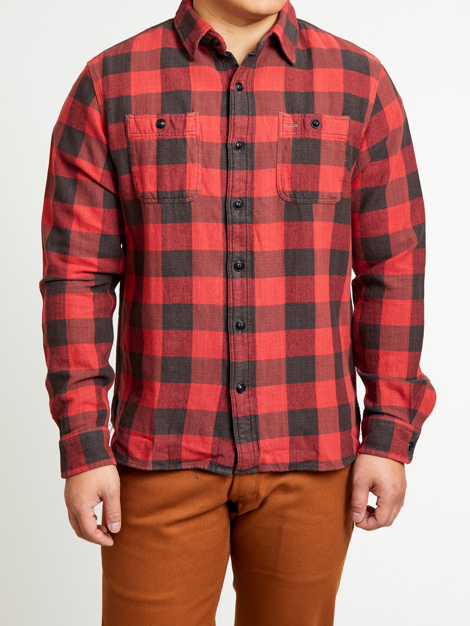 Buffalo Check Work Shirt in Red