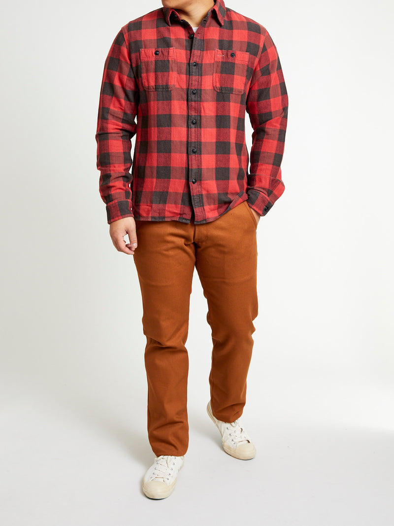 Buffalo Check Work Shirt in Red