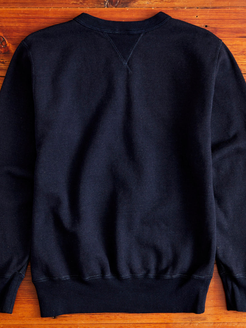 "Aishibu" Crewneck Sweater in Indigo