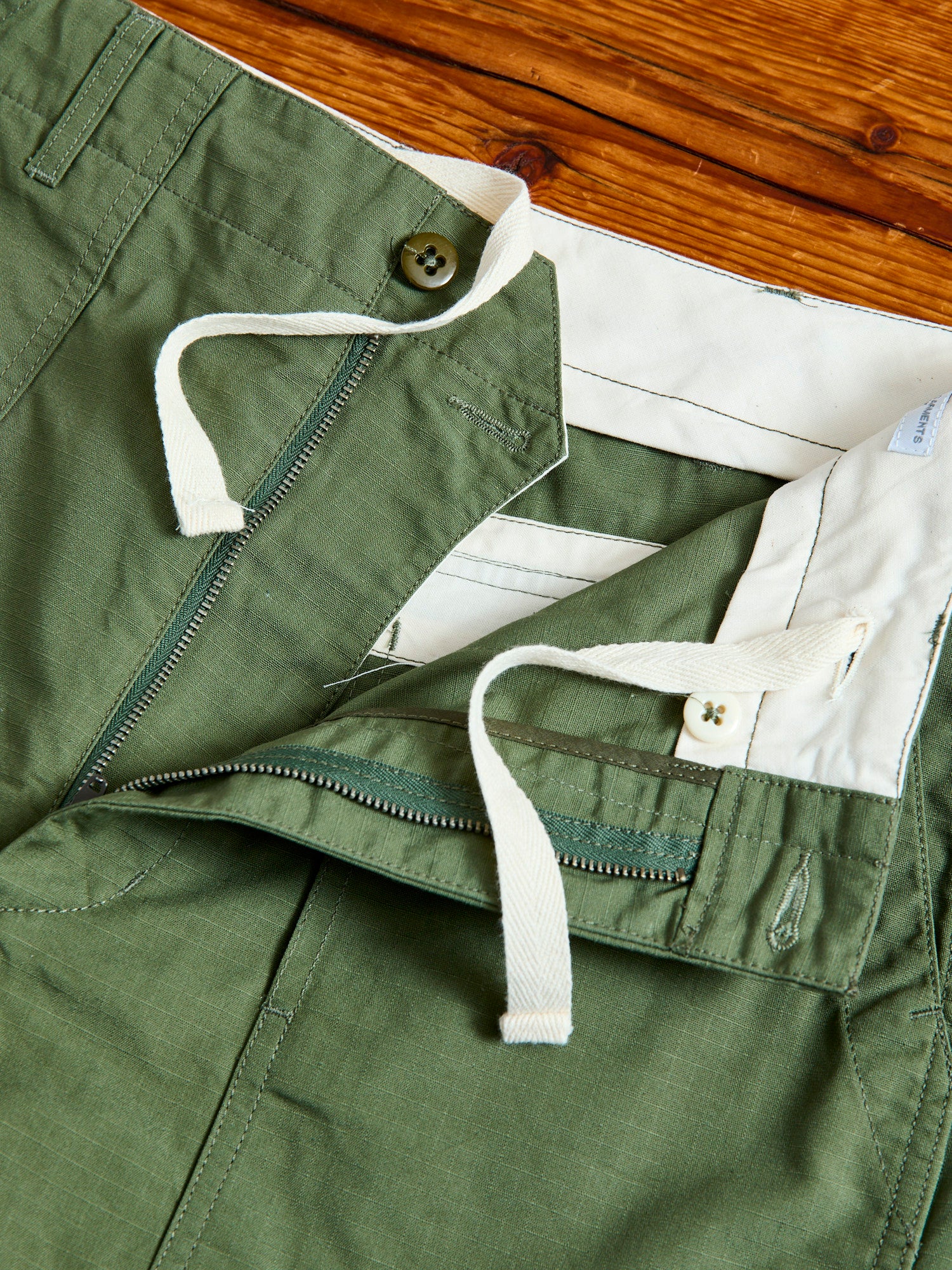 Fatigue Shorts in Olive Cotton Ripstop – Blue Owl Workshop
