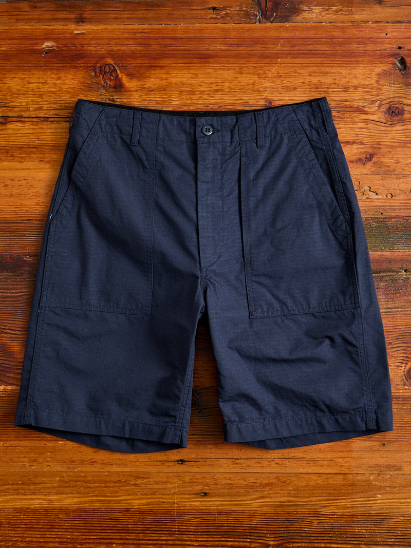 Fatigue Shorts in Navy Cotton Ripstop