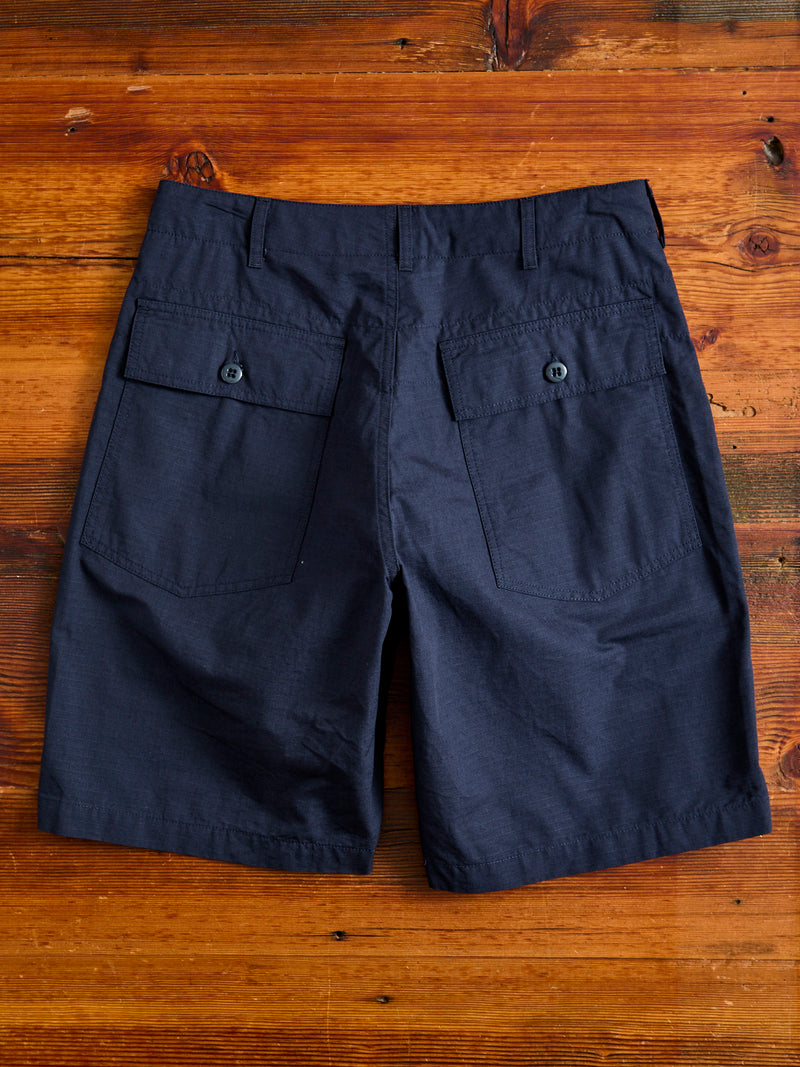 Fatigue Shorts in Navy Cotton Ripstop