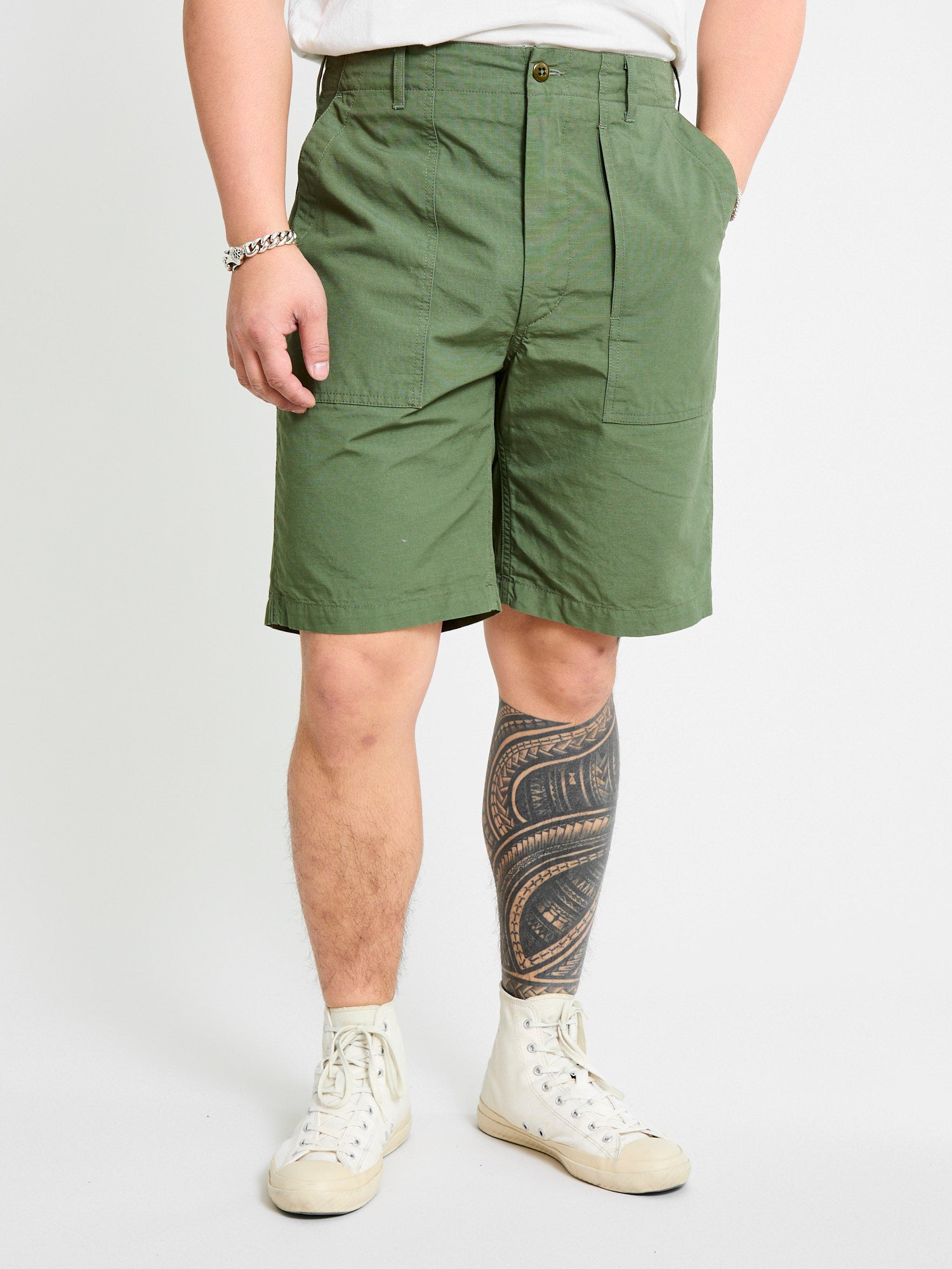 Fatigue Shorts in Olive Cotton Ripstop