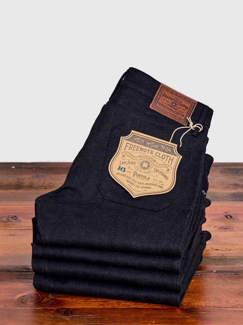 "Portola" 16oz Blue Brown Selvedge Denim - Tapered Fit