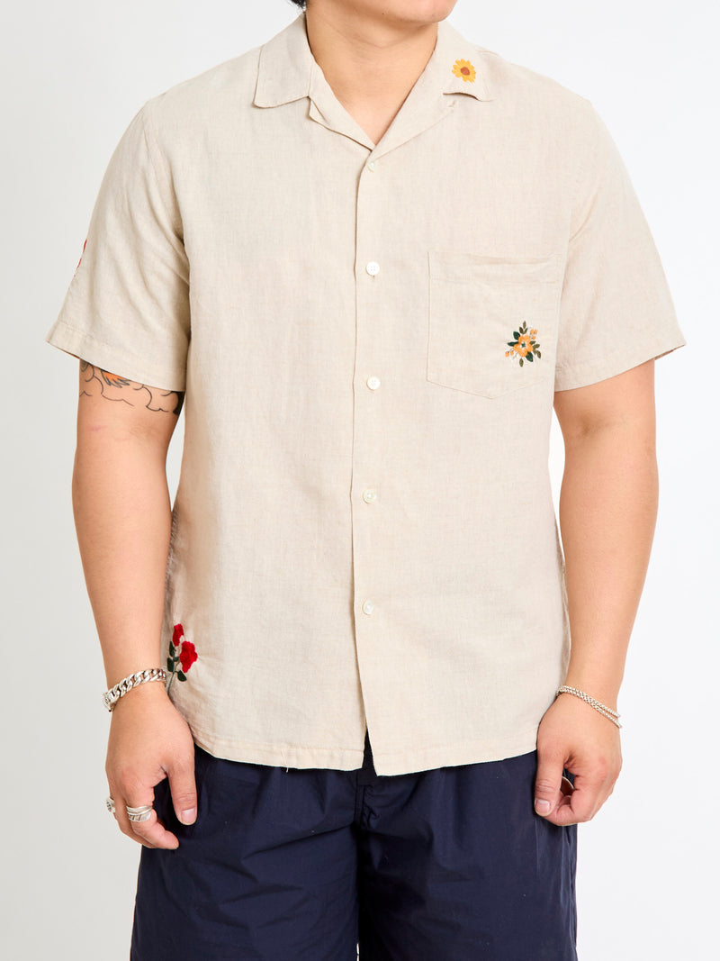 Spring 2 Button-Up Shirt in Ecru