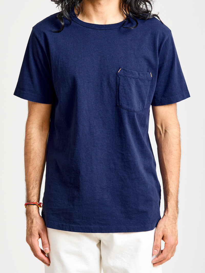 9oz Pocket T-Shirt in Navy