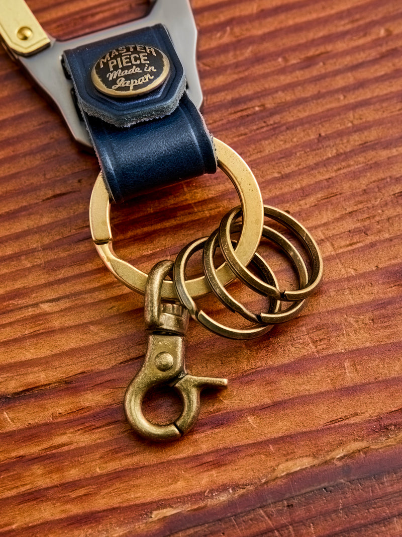 Carabiner Keychain in Navy