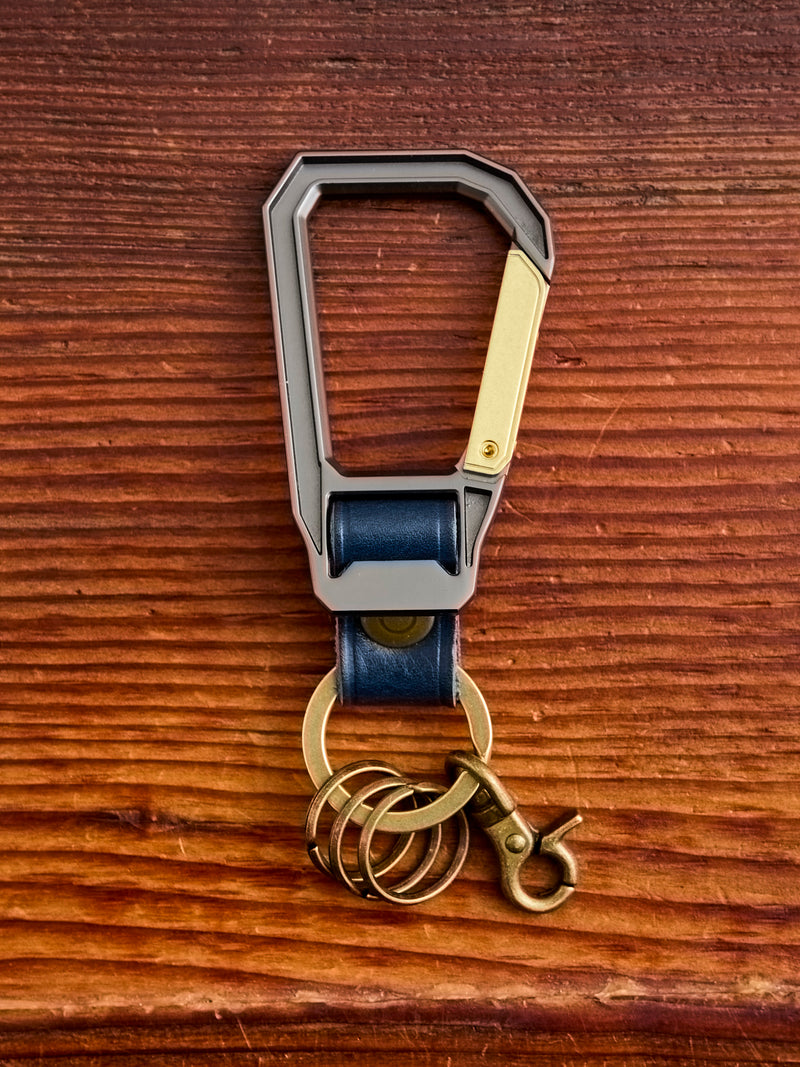 Carabiner Keychain in Navy