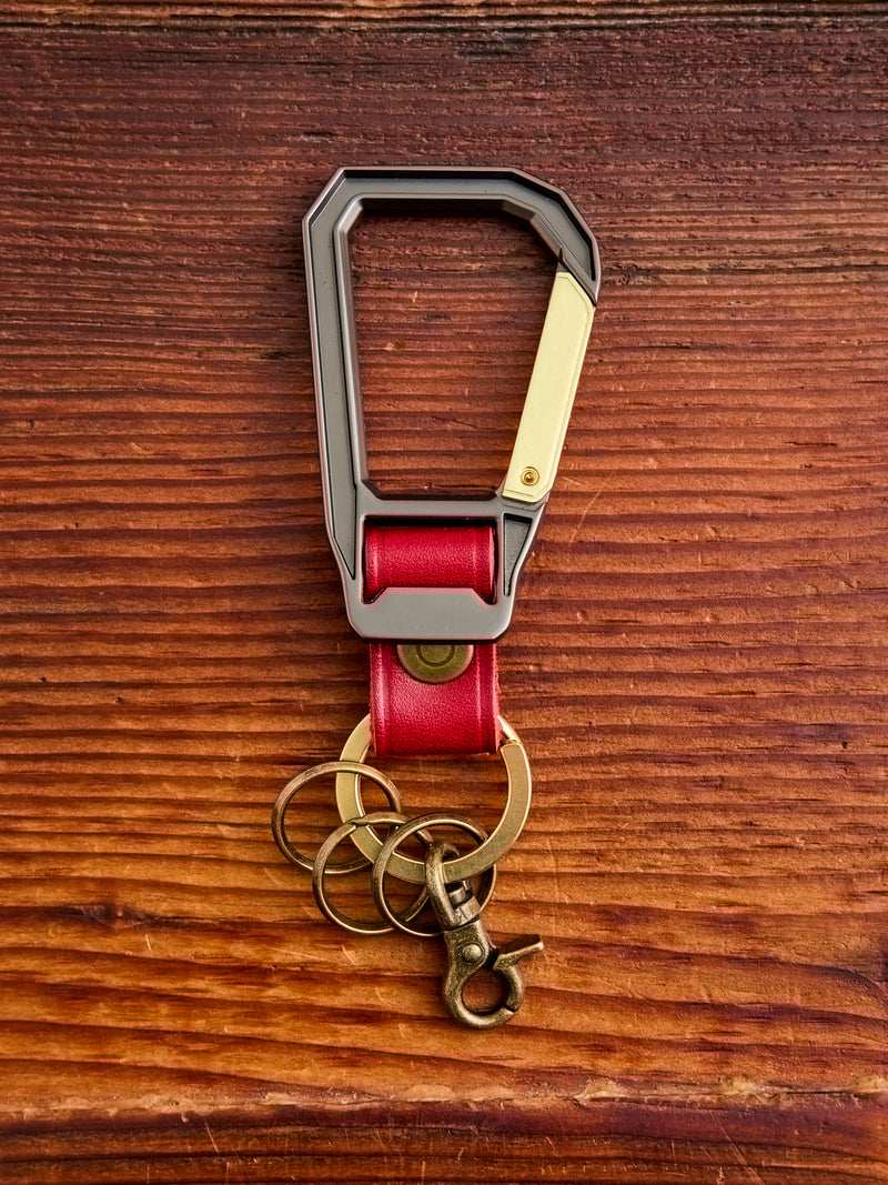 Carabiner Keychain in Red