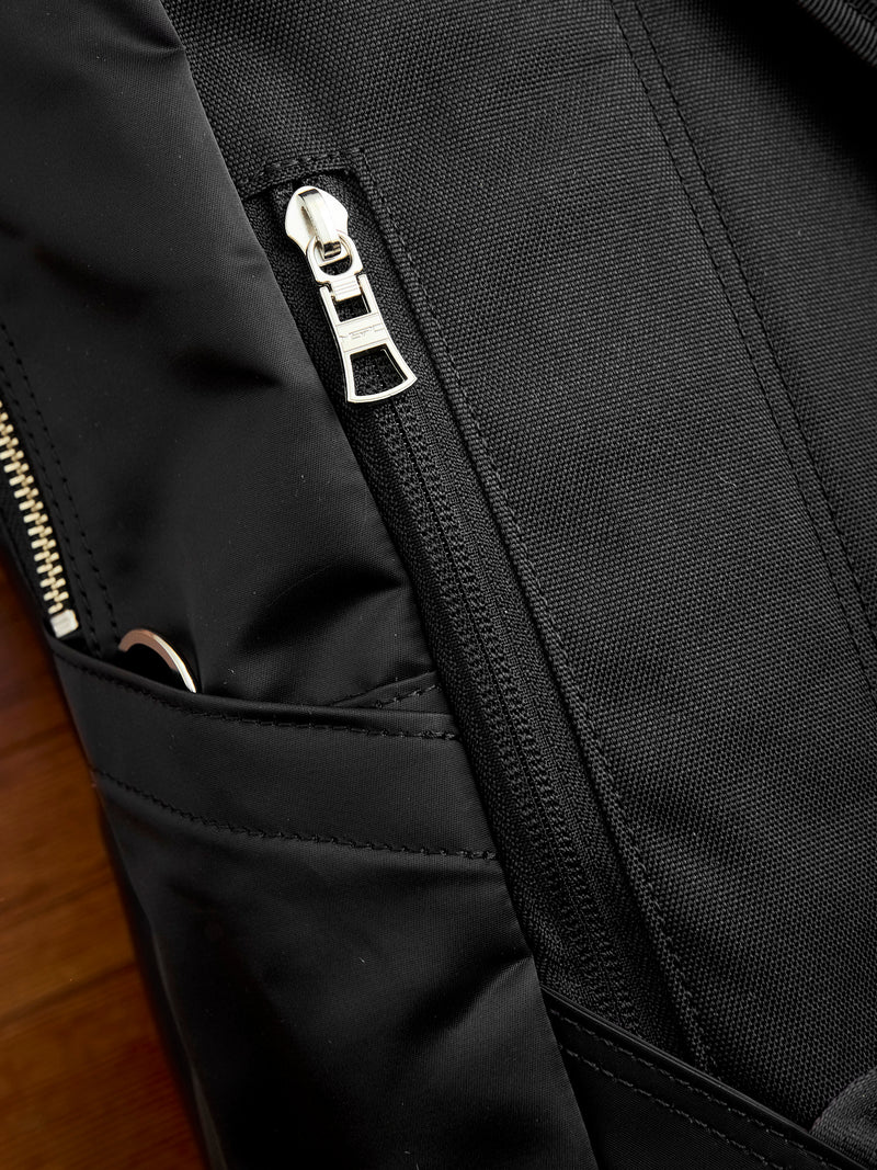 Lightning Zip Backpack in Black