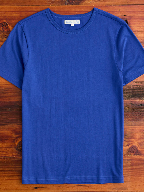 1950s "Good Originals" 5.5oz Loopwheel T-Shirt in Vintage Blue