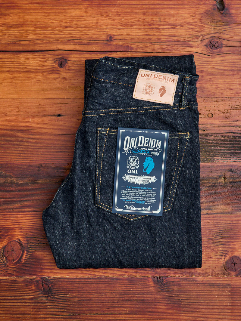 246 "Sleeping Demon" Natural Indigo 15.5oz Selvedge Denim - Clean Straight Fit