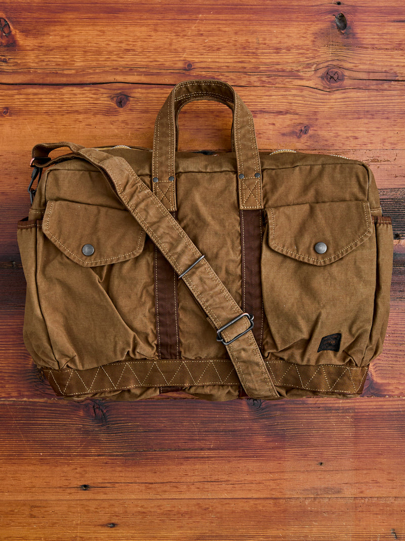 "Crag" 2-Way Boston Bag (S) in Coyote