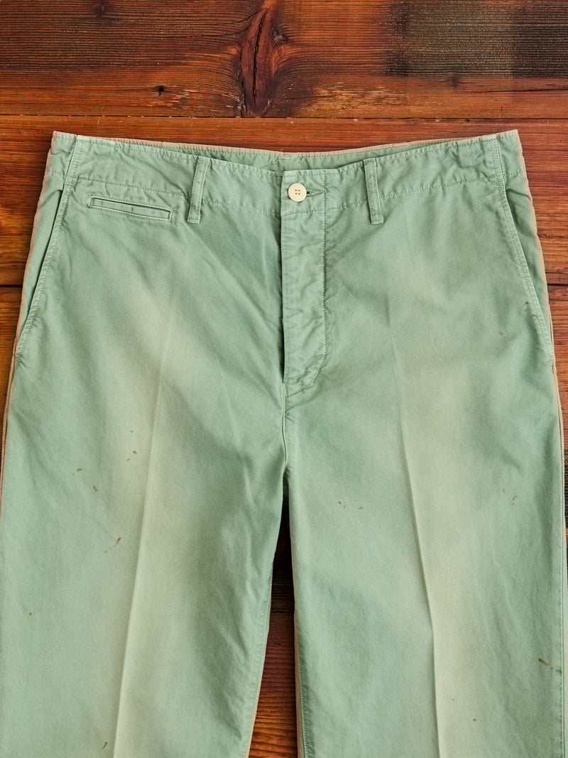 Damaged Field Chino Pants in Green