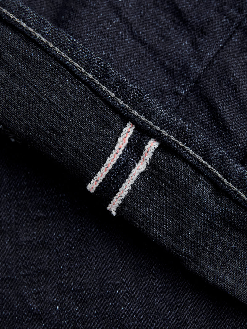 246-14BLK "Indigo Black" 14oz Selvedge Denim - Clean Straight Fit