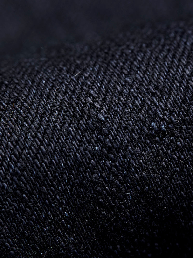 246-14BLK "Indigo Black" 14oz Selvedge Denim - Clean Straight Fit