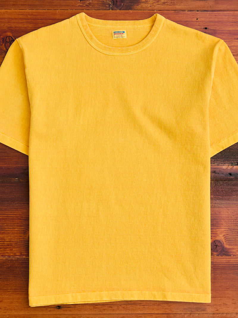 Stand Wheeler Pigment-Dyed T-Shirt in Gold