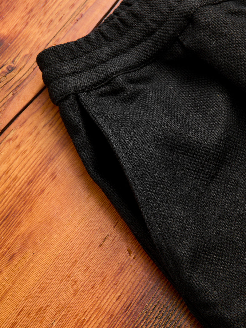 Club Short in Black Hand Stitch