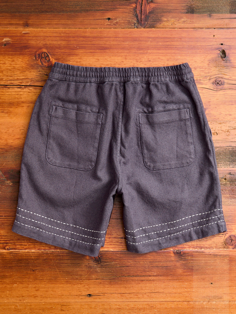 Club Short in Plum Hand Stitch