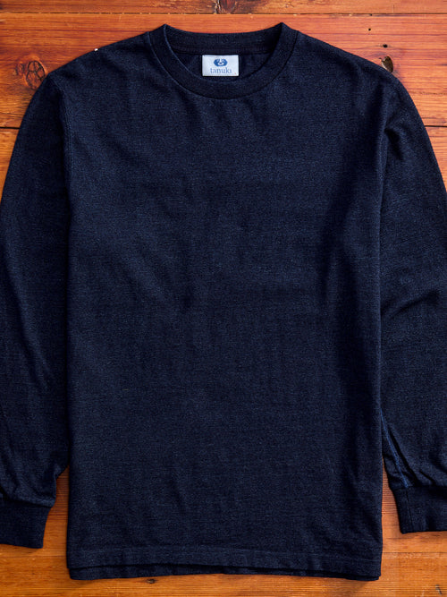 HSLS Heavy Shinkai Long Sleeve T-Shirt in Indigo