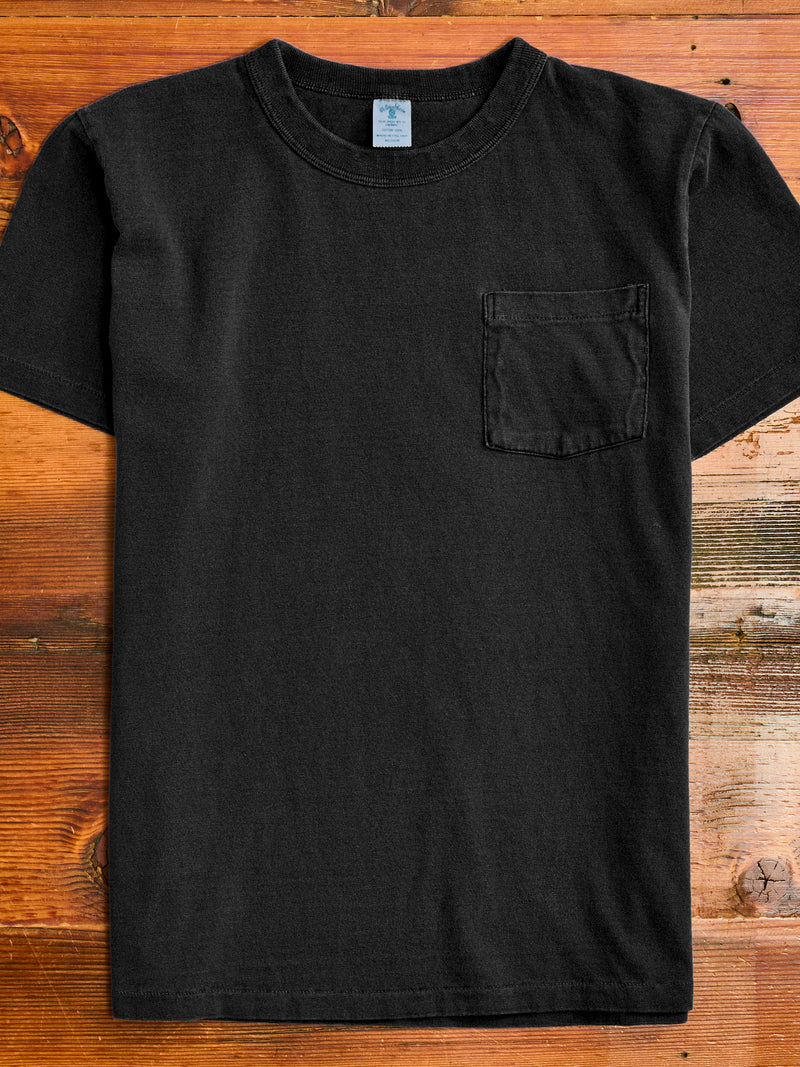 Pigment Dyed Pocket Tee in Black